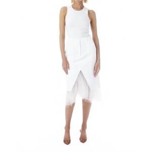 NEW LE SUPERBE mr and mrs benjamin skirt in white